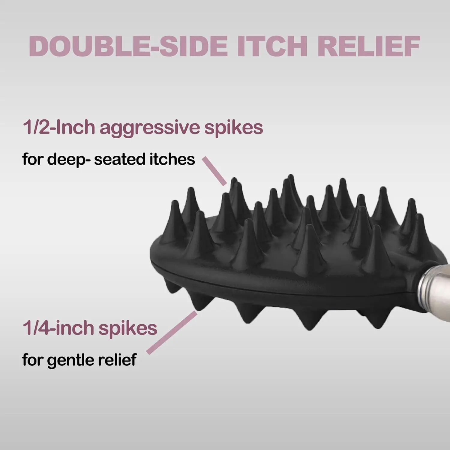 Back Scratcher Telescoping Back Massager with 4Pcs Different Detachable Heads Body Scraper Birthday Gifts for Men & Women