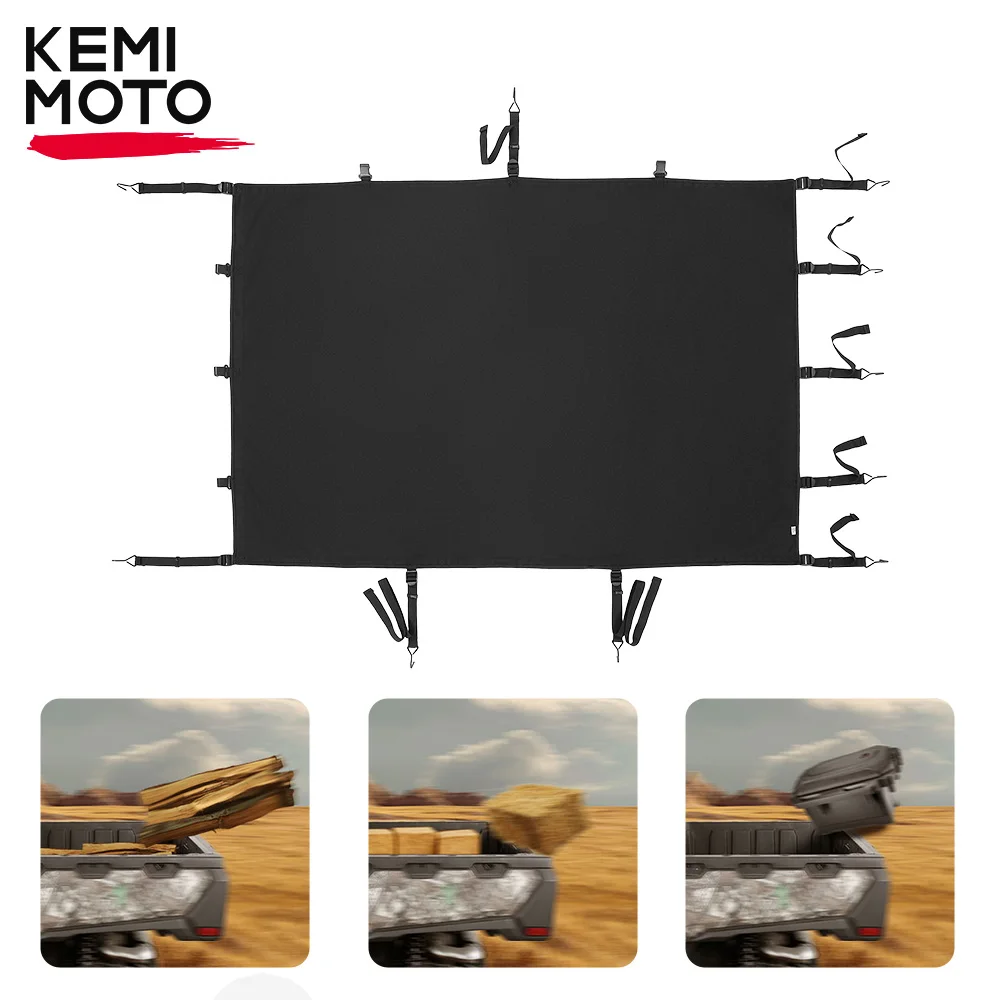 

KEMIMOTO UTV Compatible with CFMOTO UFORCE 1000/1000 XL 2019-2024 Waterproof Tonneau Cover UV50+ Soft Rear Cargo Bed Cover