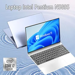 Ordenador portátil Intel Celeron N5095 de 15,6 pulgadas, gamer, 32GB de RAM, 2TB SSD, oficina, estudio, PC, Windows 11, resolución de 1920x1080