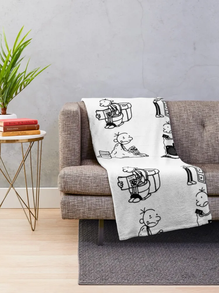 Wimpy Kid Greg Heffley Throw ���, �ʴ��� ������, ���Ÿ� �β��� �ִϸ��̼� ���, 4 ��
