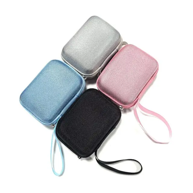 Digital Camera Case EVA Hard Carrying Case Travel Storage Bag For CCD Card SSD External Hard Drive USB Data Cable Organizer 2