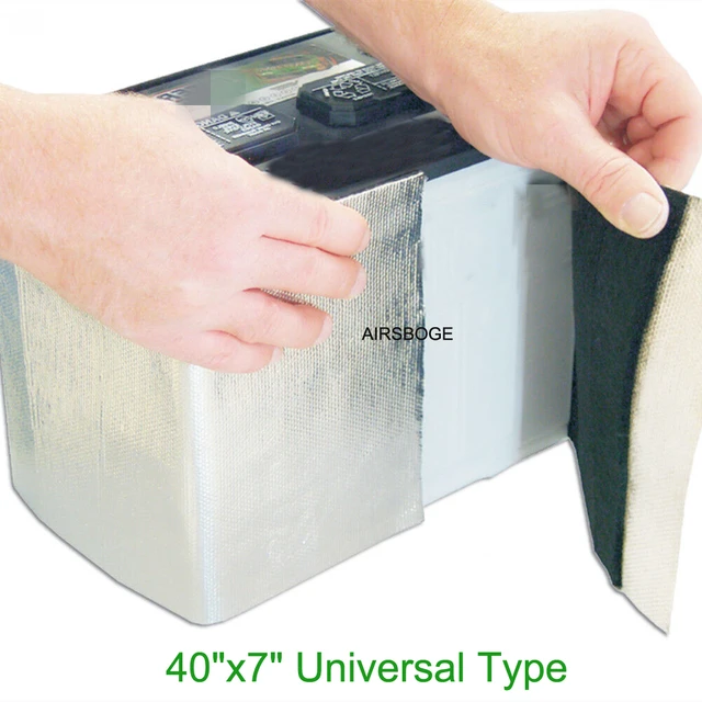 DIY 40x7 Universal Car Battery Wrap Heat Shield Battery Insulation Kit  Fits Most Top And Side Mount Batteries - AliExpress