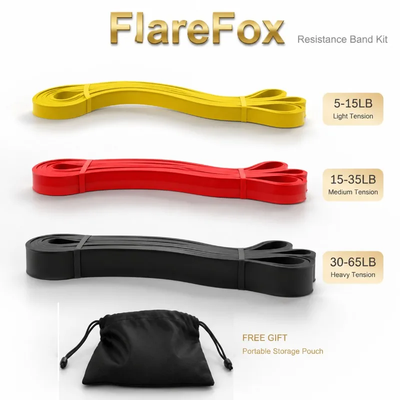 Resistance Bands for Home Yoga and Gym Workouts - Elastic Exercise and Bodybuilding Accessory