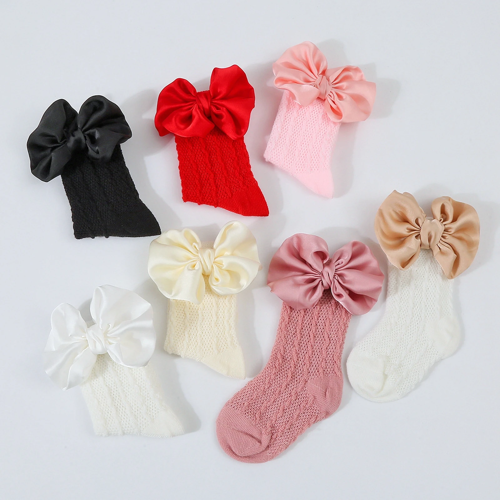 

EWODOS Baby Girls Dress Socks Cute Bow Princess Socks and Headband Set for Toddler Infant Clothing Accessories