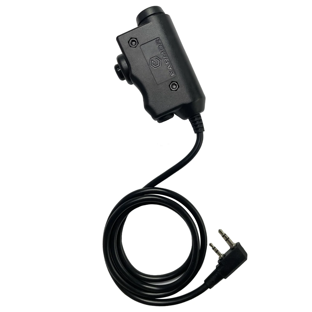 EARMOR Tactical PTT Tactical Headset Button activated push-to-talk PTT adapter M51 interface KENWOOD