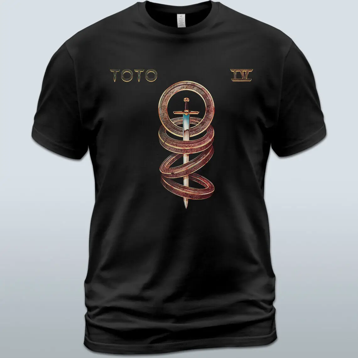 T-Shirt In Cotone Toto Iv Album Tee Steve Lukather David Paich Joseph Williams