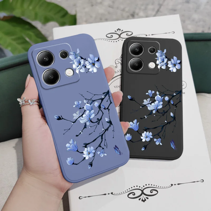 Blooming Orchid Liquid Silicone Phone Case Cover