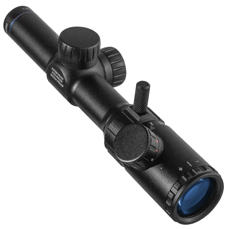 FIRE WOLF 1-4x20 Rifle Scope Green Red Illuminated Riflescope Range Finder Reticle Rifle Scope Air Optical Sight Hunting rifle scope