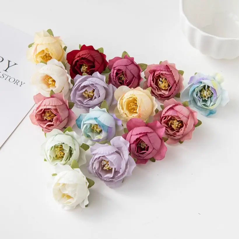 10/30 Stück Künstliche Blumen Seidenrosen Hochzeit Garten Festival Party Kranz Kopfschmuck DIY Geschenke Heimdekoration Vase Scrapbook Brautdekoration