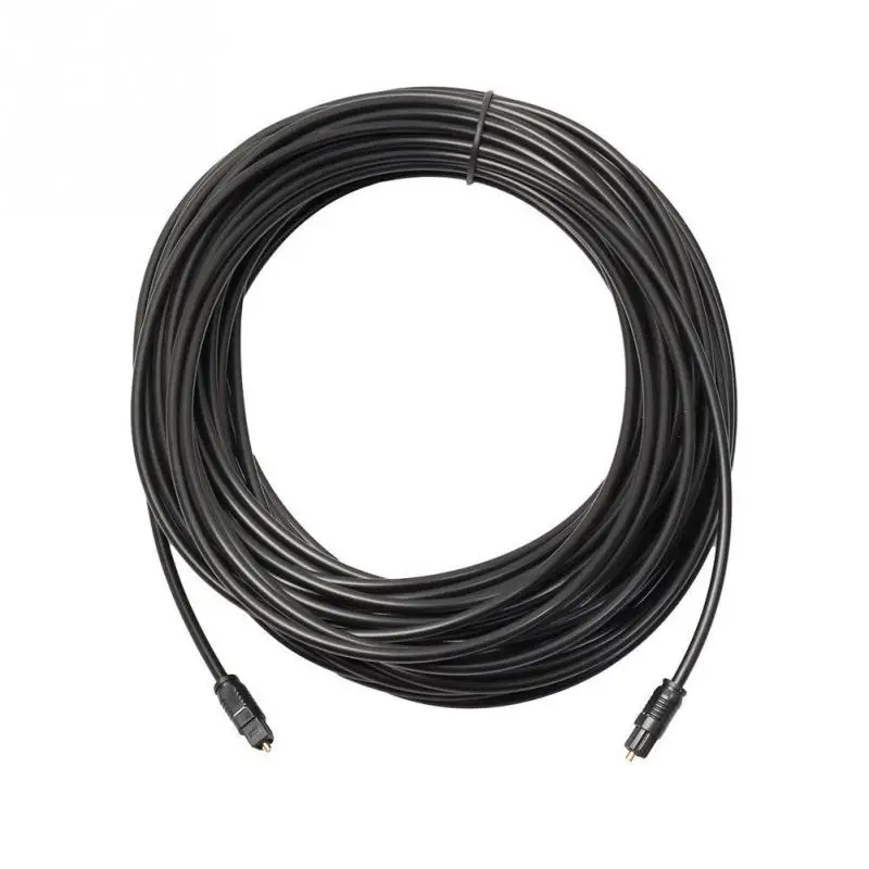 Cable de Audio óptico Digital chapado en oro para Toslink, 1m, 1,5 m, 2m, 3/5m, 10m, 15m, 20m, SPDIF, MD, DVD, chapado en oro, alta calidad