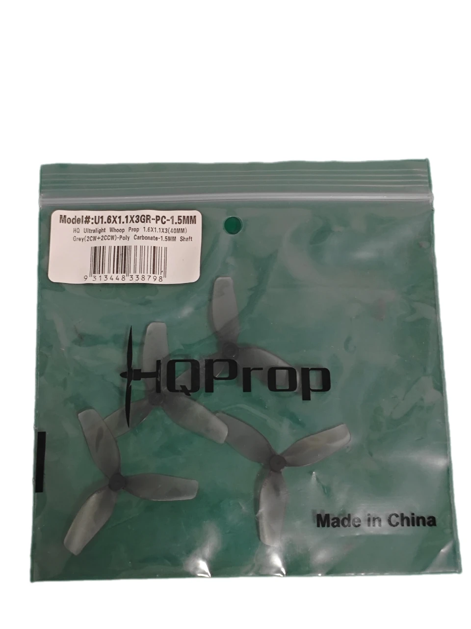 HQPROP 40mm 3 Pales PC Micro Hélice Course 1.0/1.5mm Lot 8 Paires