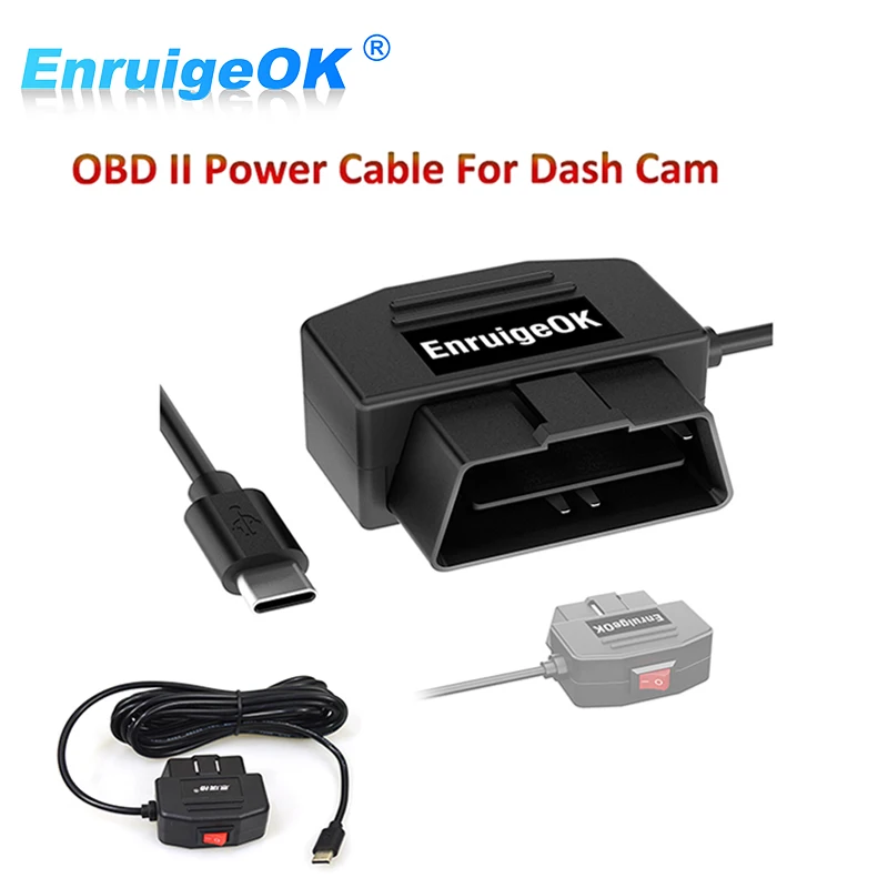 obd adapter with switch, OBD to USB C Power Cable, OBD Type C Adapter Cable, OBD Mini Micro Cable, OBD Tools Cable