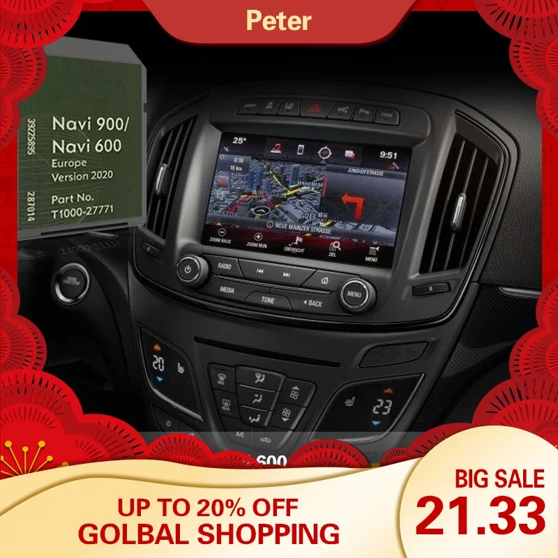 Cascada 2013 2014 Per Opel Vauxhall Navi 600 Scheda Di Navigazione Sd Francia Germania Austria Map