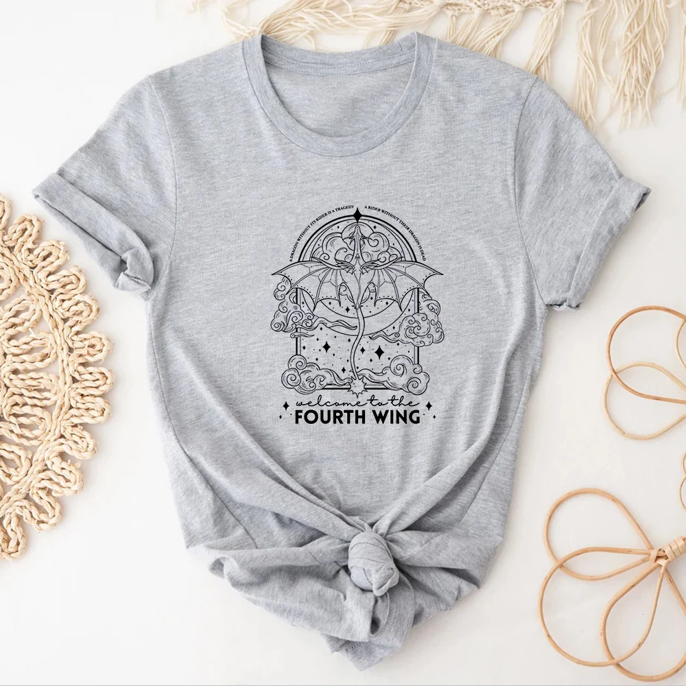 Fourth Wing t-shirts women designer comic summer top female 2000s clothing 4