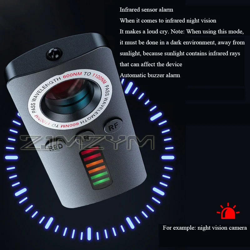 Anti Spy Detector Hidden Camera Detector Infrared Camera Wireless Spy Search Device Car GPS Search Wiretapping Bug Mini Devices