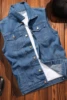 2024 New Mens Spring Autumn Ripped Sleeveless Jeans Jackets Men Pockets Denim Waistcoats Male Cowboy Gilet Tank Streetwear D719 6