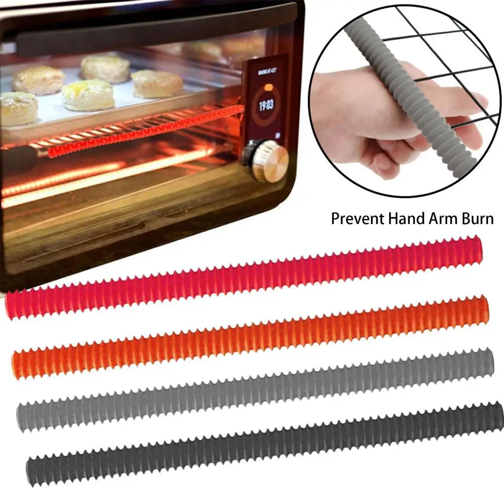 

Silicone Heat Insulation Strip Sleeve High Temperature Thermal Tool Protector Guard Baking Kitchen Strips Oven Sleeve Anti- E3G7