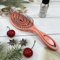 Flamingo Biodegradable Detangling Hairbrushes Soft Vent Wet Lightly Pull No harm Hair Eco Friendly Antistatic Massage Hair Brush