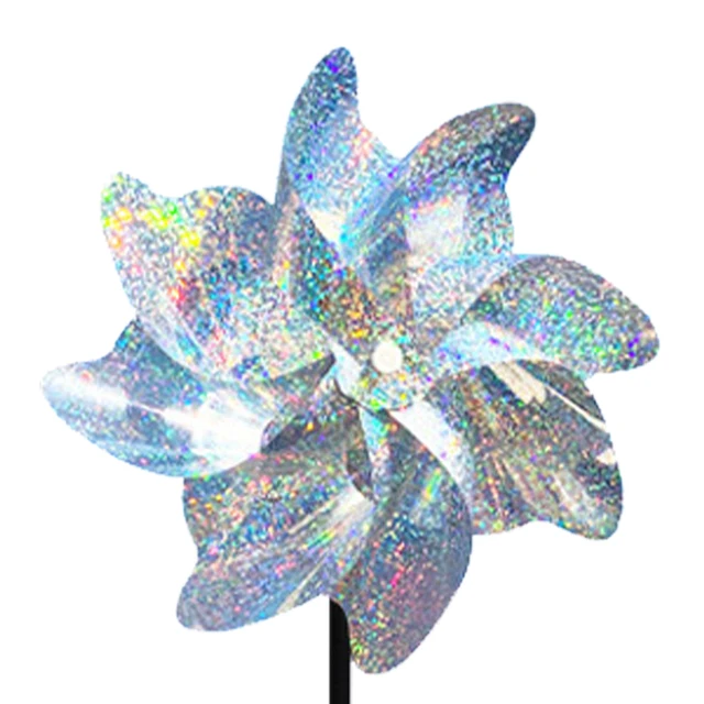 2/10Db Madárgátló Szél Fonó Praktikus 8 Levelek Madárcsökkentő Szélmalom Kreatív Kültéri Kerti Gyep Udvari Dekoráció - Image 6