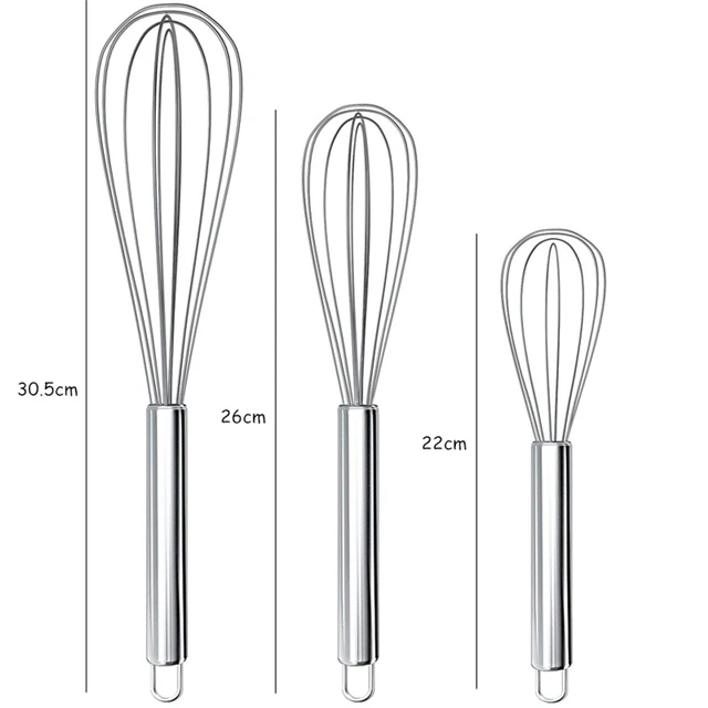 LMETJMA 8" 10" 12" Egg Whisk Stainless Steel Egg Whisk Kitchen Wire Balloon Whisk Milk Egg Beater Egg Mixing Mixer Tools KC0231 LMETJMA 8" 10" 12" Egg Whisk Stainless Steel Egg Whisk Kitchen Wire Balloon Whisk Milk Egg Beater Egg Mixing Mixer Tools KC0231