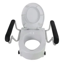 Elder People Fixed hdpe Portable Bidet Armrest Elevated Commode Raised Toilet Seat 1