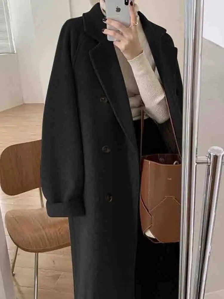 Homme Manteau D'hiver Manteau Trench-Coat Long Extérieur Usage Quotidien Automne Hiver Polyester