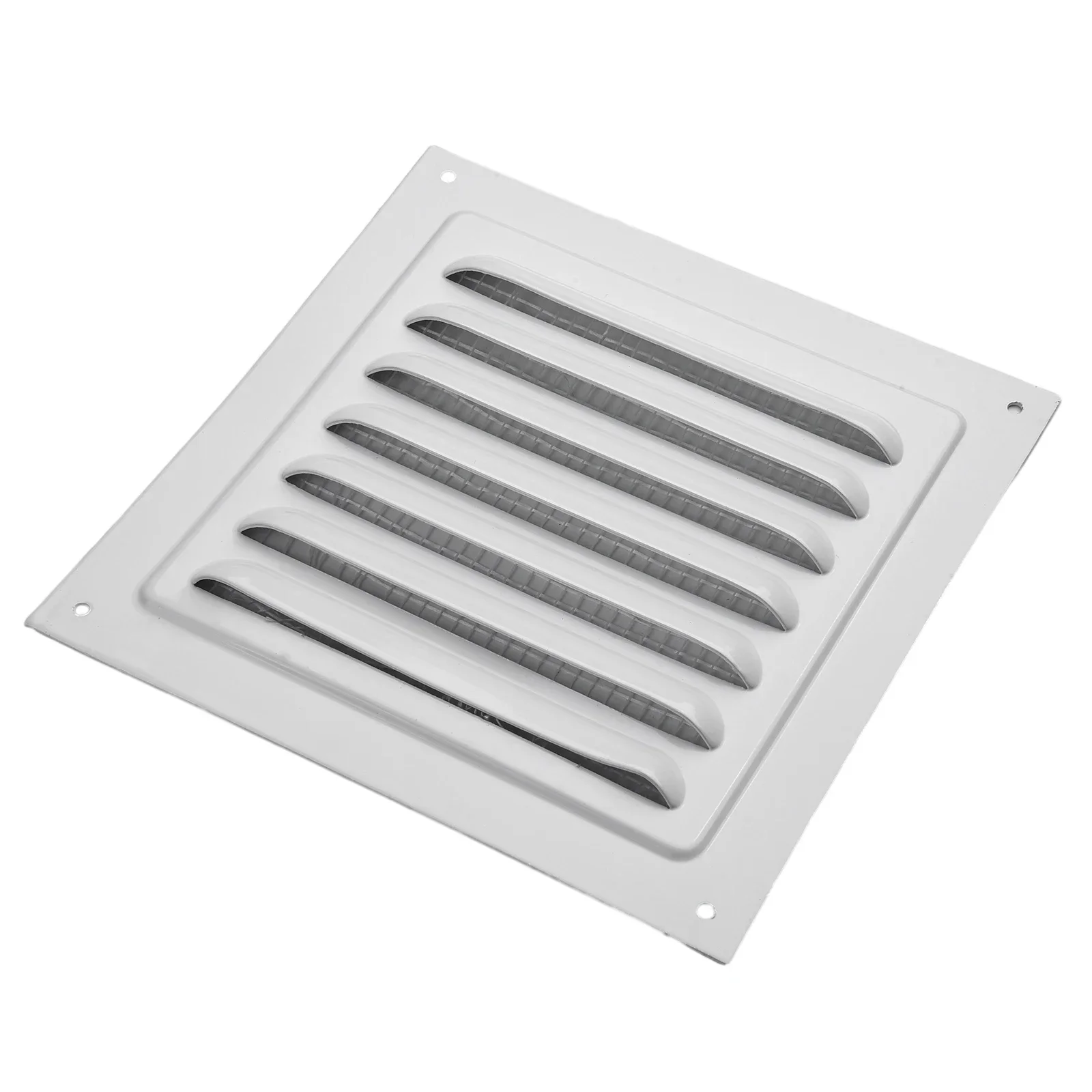 150/200/250/300mm Aluminum Louver Vent Grille Cover Square Vent Insect Screen Cover Ventilation Grille Vents for Home Office