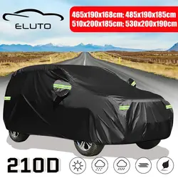 Universal 210D SUV Covers Size M/L/XL/XXL Indoor Outdoor Full Auot Cover Sun UV Snow Dust Resistant Protection Cover