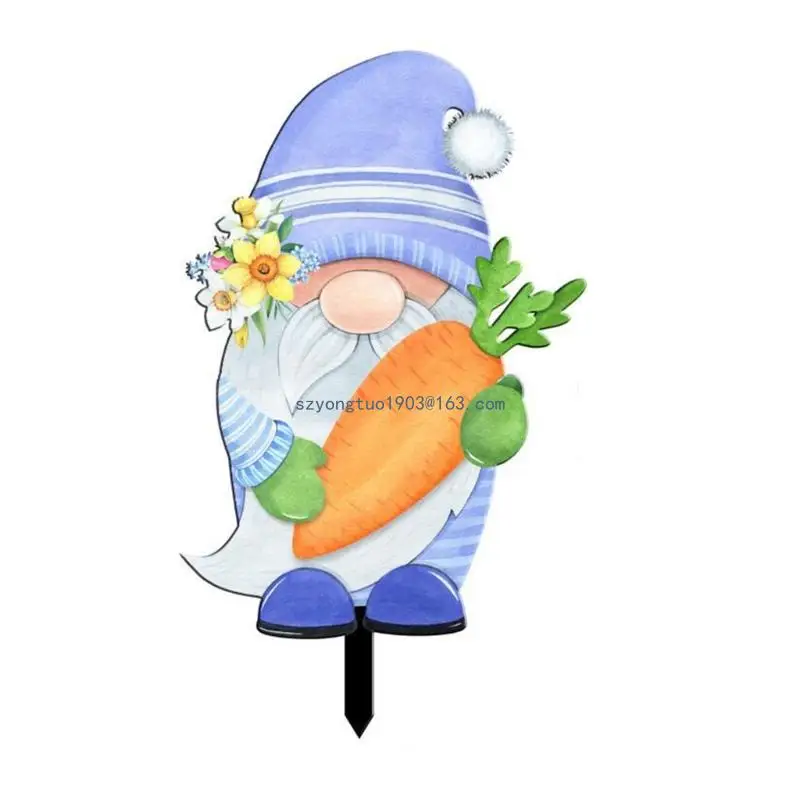 

Easter Gnome Garden Stake Decorative StakesWedding Birthday Party Background
