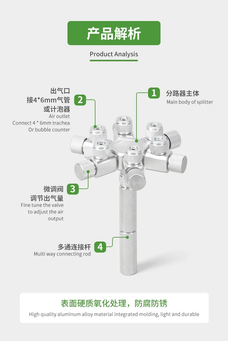 موّزع فاصل ثاني أكسيد الكربون متعدد القنوات من الف...