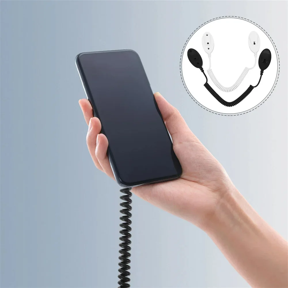 Strong Magnetic Anti-Lost Remote Holder Wall Mount Retractable Spring Cord Lock For TV/Smart Box/Gaming Controller Device