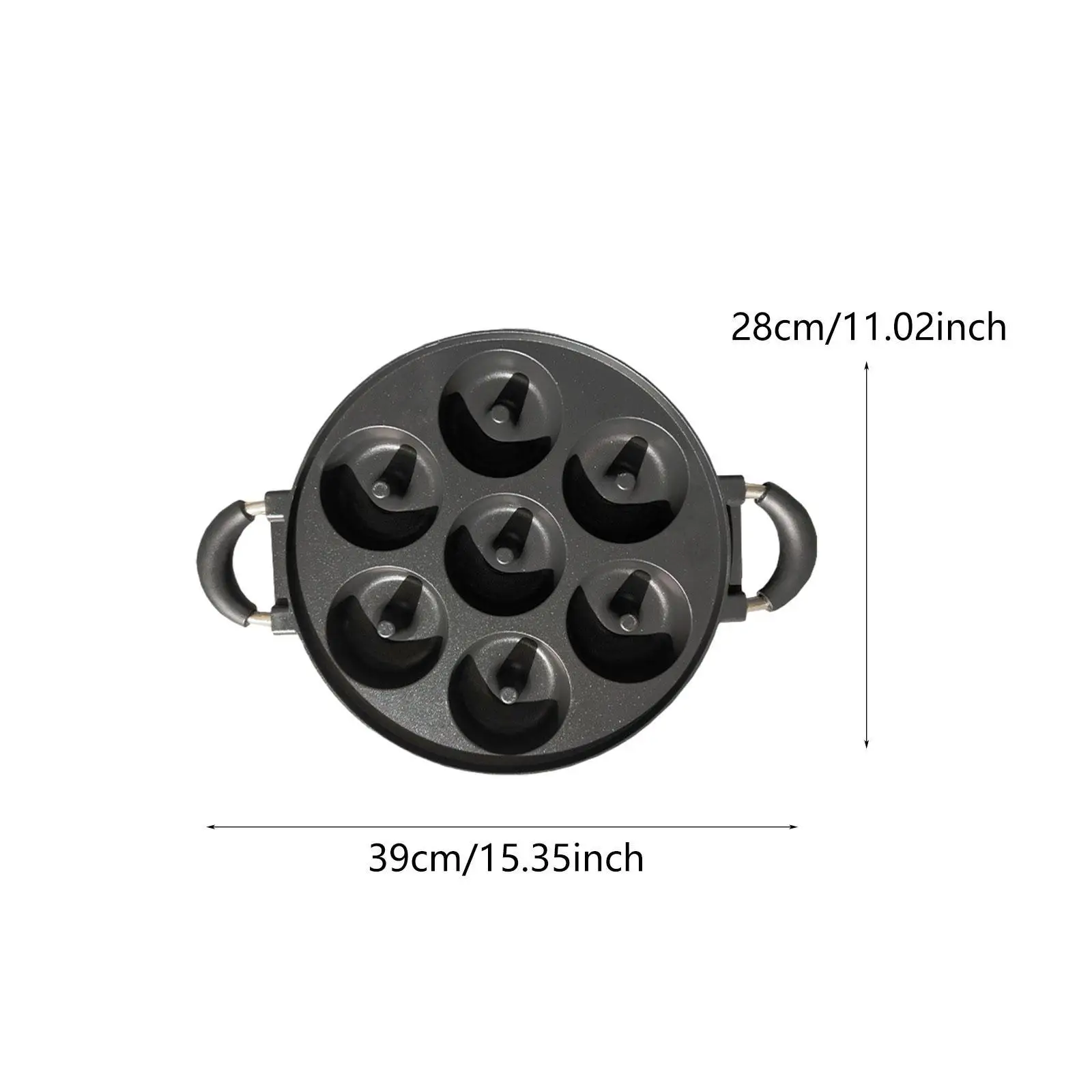 Donut Maker Pan Multipurpose Anti Scald Homemade Stovetop Baking Pan Donut Baking Pan for Snack Household Donut Party Tea Party