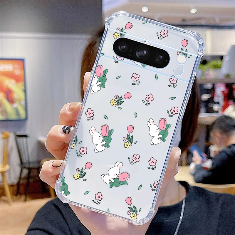 Cartoon Animals Transparent Phone Case Cover