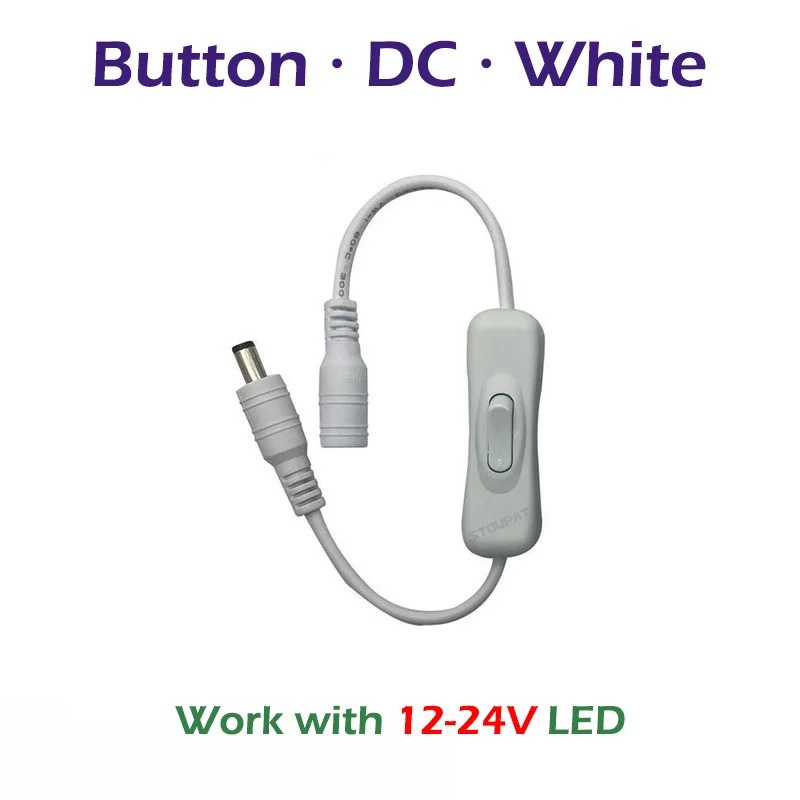 Button 12-24V White