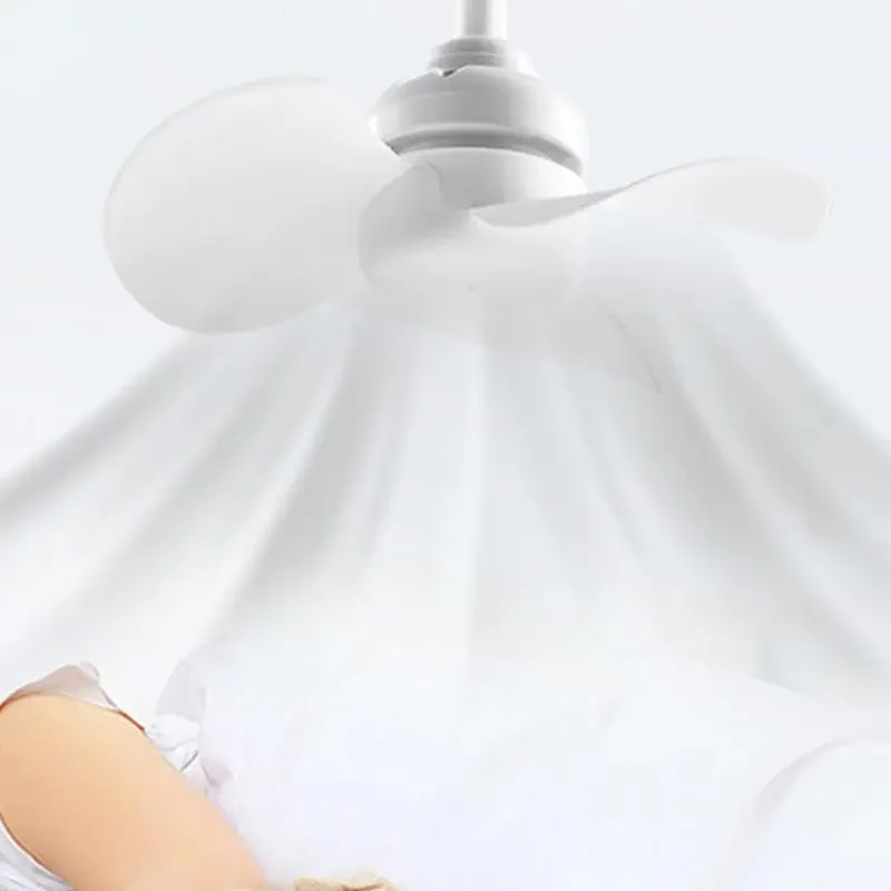 Small Socket E27 Screw-in Ceiling Fan with Light 6.3 Inch Mini Ceiling Fan with Remote Control Quiet and Large Air Volume Fans ceiling fan