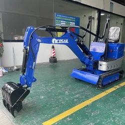 Inoler-Mini Bagger Hydraulique Rétro, Eb0.8 t, 1t, 1.5t, 2t, 5t, 6t, 9t, 13t, 23t