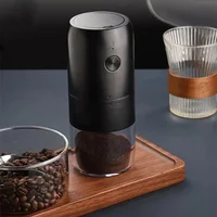 New Electric Coffee Grinder USB Type-C Charging Portable Nuts Grains Pepper Coffee Bean Grinder Home Travel Black grinder 1