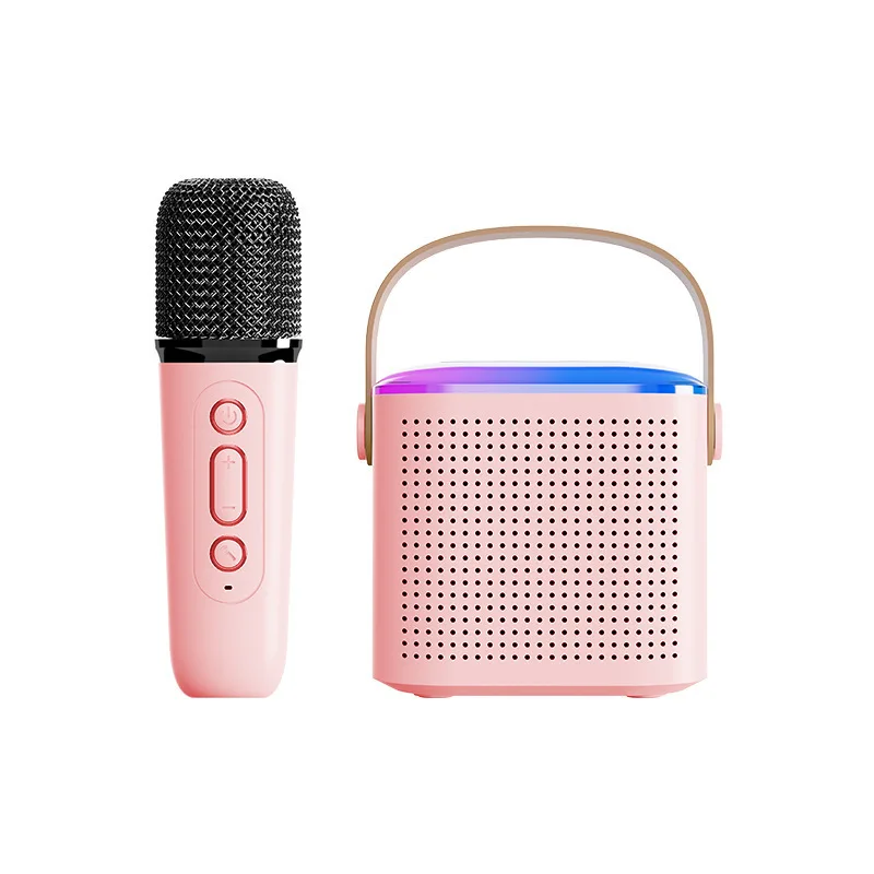 

Portable Bluetooth 5.3 PA Speaker System with 1-2 Wireless Microphones Home Family Singing Microphone Karaoke KTV Machine