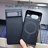 Case for Google Pixel 8 & 8 Pro Magsafe Strength Magnetic Ring Real Carbon Fiber Aramid Mobile Phone Protective Cover Shell 1