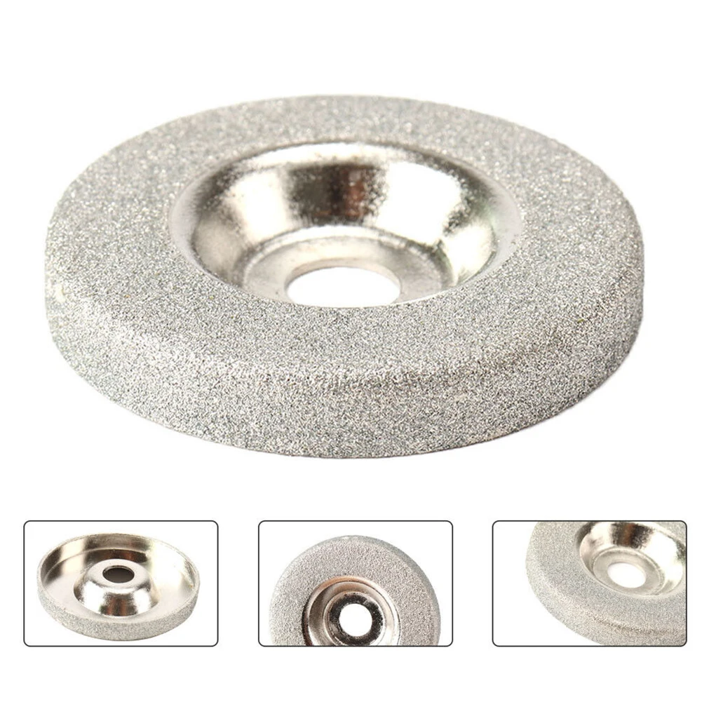 2 Diamond Grinding Wheel Cup Emery Milling Cutter Grit Circle Sharpener Stone Sharpener Angle Cutting Wheel Tools glass compasses cutter 6 wheel compasses circular cutting cutter with suction cup circle