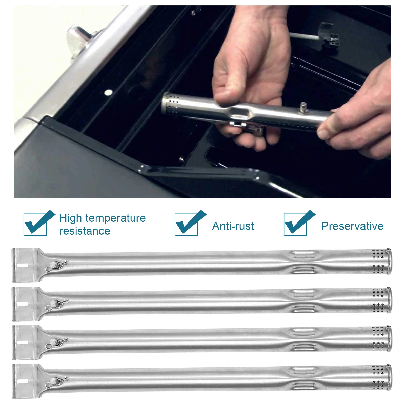 Outdoor Grill Stainless Steel Tube Gas Burner Replacement Tubes BBQ Supplies barbecue grill,gas burner