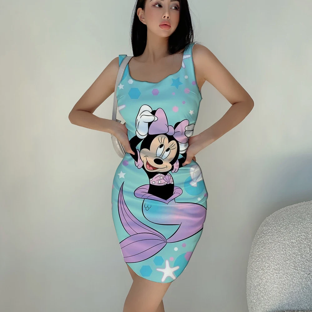 

Fashion Ladies Dress Women Disney/Mickey Casual Sundress Seaside Party Party Romantic Date Tie Dye Colorful Top New Hot Sale
