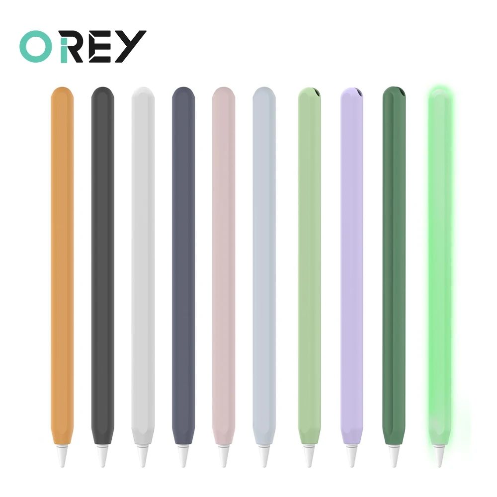 Capa de Silicone Macia para Apple Pencil Caneta Portátil Touch Stylus Capa Protetora Tablet de Segunda Geração