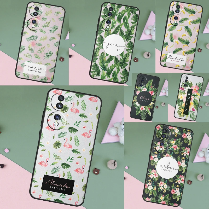 Custodia Personalizzata Per Telefono Con Palma A Banana Alla Frutta Per Honor 70 50 90 10 Lite X8 X9 X7 X6A X7A X8A X9A Magic 5 4 Lite Magic 5 Pro