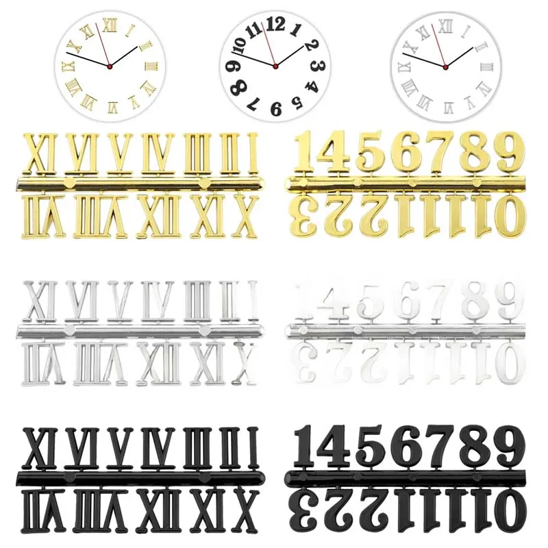 시계 숫자 아랍어 로마 숫자 복원 시계 숫자 액세서리 DIY 에폭시 수지 시계..