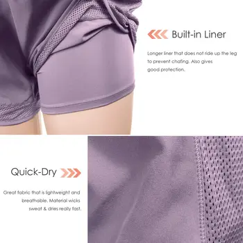 Women Y2K Running Sport Shorts High Waist Breathable Mesh Sweat Fitness Shorts Elasticity 2 in 1 Pants Yoga Sports Shorts Casual Gym Quick Dry Shorts 2