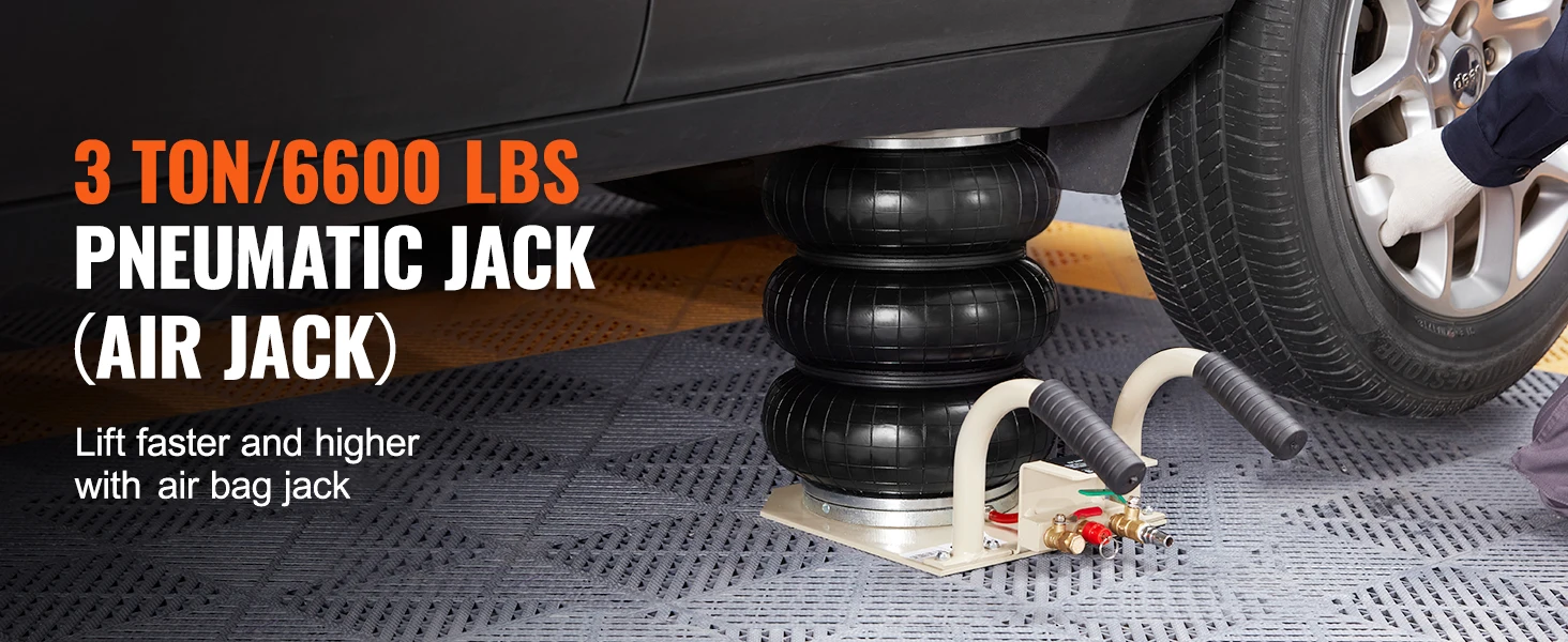 air jack lifting height range
