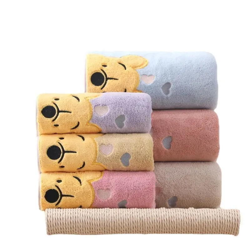 Winnie Bear Bath Towel Set 1-5PCS