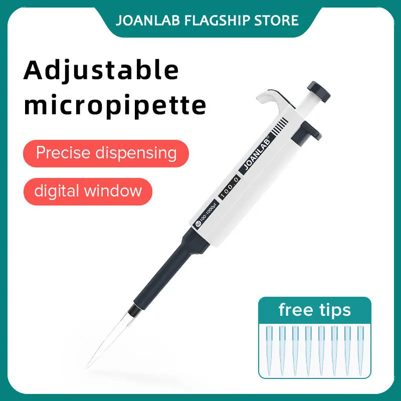 JOANLABLaboratoryPipettePlasticSingleChannelDigitalAdjustable