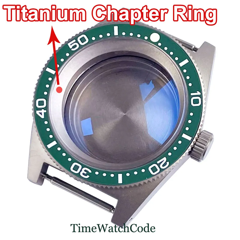 Titanium Watch Case with Anti-allergy AR Domed Sapphire Crystal and 30ATM Waterproofing